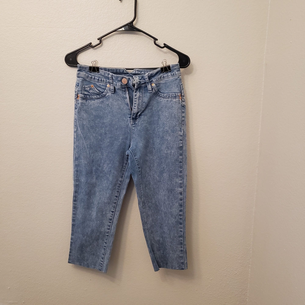 YMI Denim Cropped Jeans in Light Blue